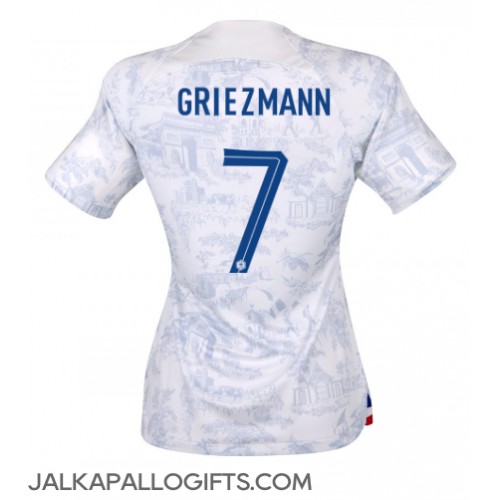 Ranska Antoine Griezmann #7 Vieraspaita Naiset MM-kisat 2022 Lyhythihainen